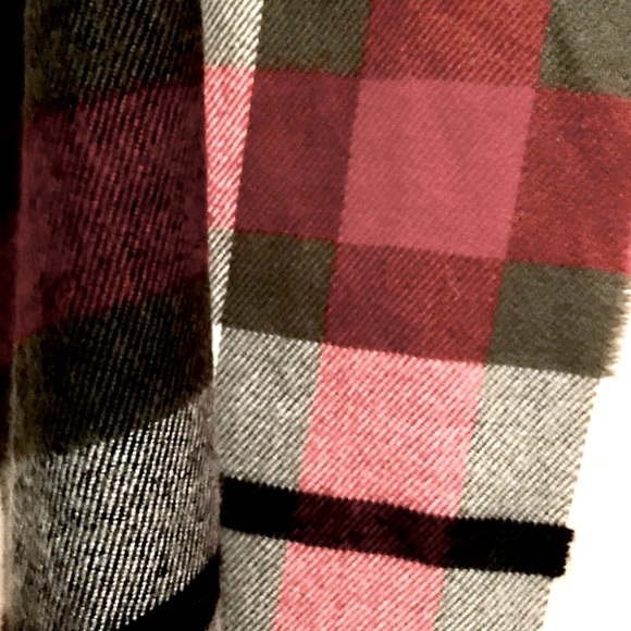 Express Black, Red, White and Gray Oversized Scarf - Picture 4 of 8